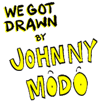 Caricatures Johnnymodo Sticker