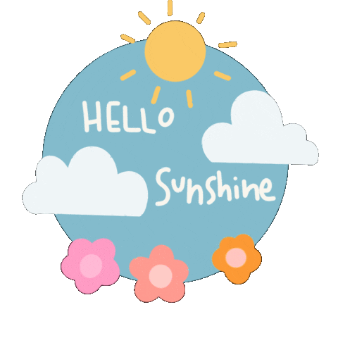 Sunny Day Hello Sticker by Demic