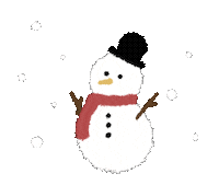 Snowman 白 Sticker