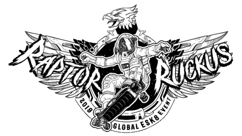 Raptor Esk8 Sticker by Fatdaddy