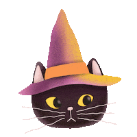 Trick Or Treat Cat Sticker