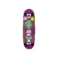 Skating Cute Girl Sticker by A Reason To Feel