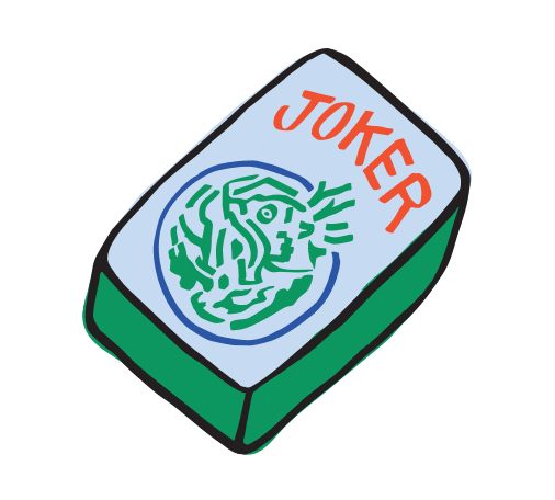 Joker Mahjong Sticker by Dear Annabelle