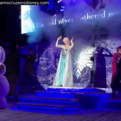 Disney Cruise The Cold Never Bothered Me Anyway GIF by Amo Cruzeiro Disney