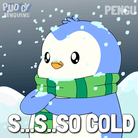 Snow Freezing GIF by Pudgy Penguins