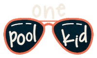 summertideswim cool summer sunglasses kid Sticker