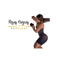 rosasnegrasboutique body rosas fajas negras Sticker