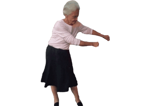 oma dancing Sticker by Rollende Keukens