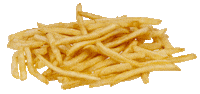fries xoxo Sticker