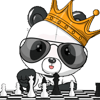 Chess Board Fun Sticker by PandaPals