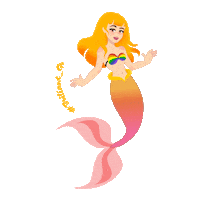 briliantgr rainbow mermaid briliantgr briliant gr Sticker