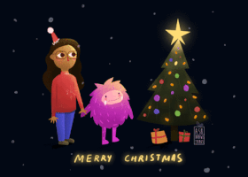 merry christmas GIF by Aishwarya Sadasivan