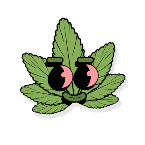 Arianfreak giphyupload happy feliz cannabis Sticker