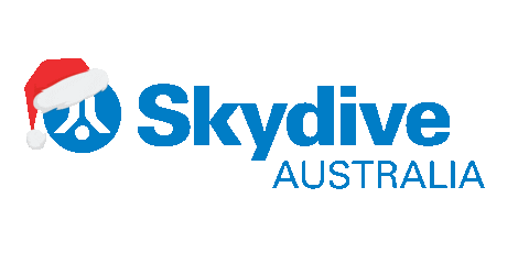 Merry Christmas Christmas Hat Sticker by Skydive Australia