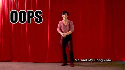 JessicaLeia giphygifmaker oops meandmysong jessicaleia GIF