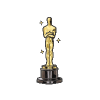 Oscars Shrug Sticker by megan lockhart