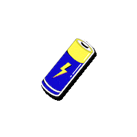 Energy Battery Sticker by Mundo Gloob