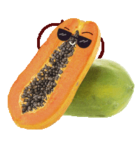 Frutas Papaya Sticker by Tiendas ara