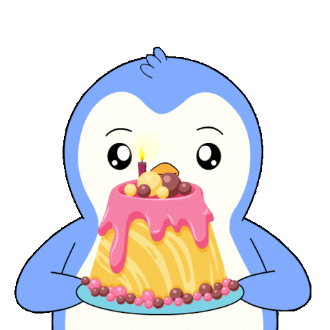Happy Birthday Sticker by Pudgy Penguins
