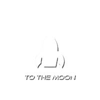 To The Moon Crypto Sticker by CADINU