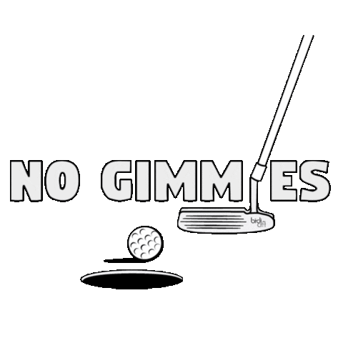 BirdiCraft birdie golf brand golf apparel dont give a putt Sticker