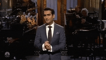 kumail nanjiani applause GIF by Saturday Night Live
