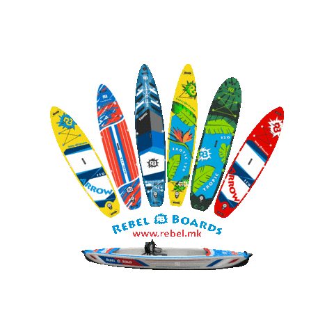 Kayaking Stand Up Paddle Sticker by Rebel Boards