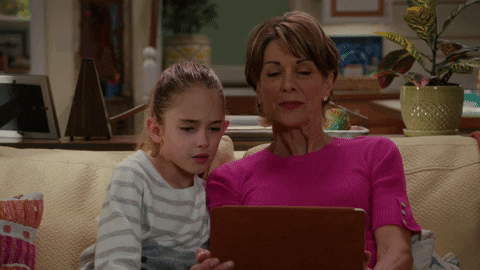 american housewife watching tv GIF by ABC Network