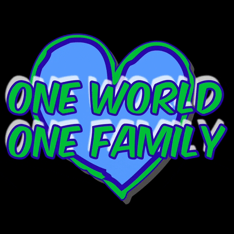 wu_cre8 love heart family world GIF