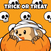 Trick Or Treat Halloween GIF by Wise Monkey Meme
