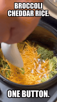 Broccoli Cheddar Rice. One Button. | Rice Robot