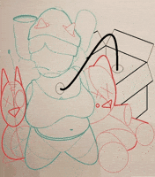 Teddy Bear Art GIF
