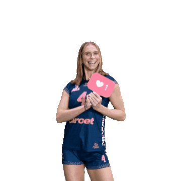 Volleyball Coeur Sticker by Neptunes_VolleyBall