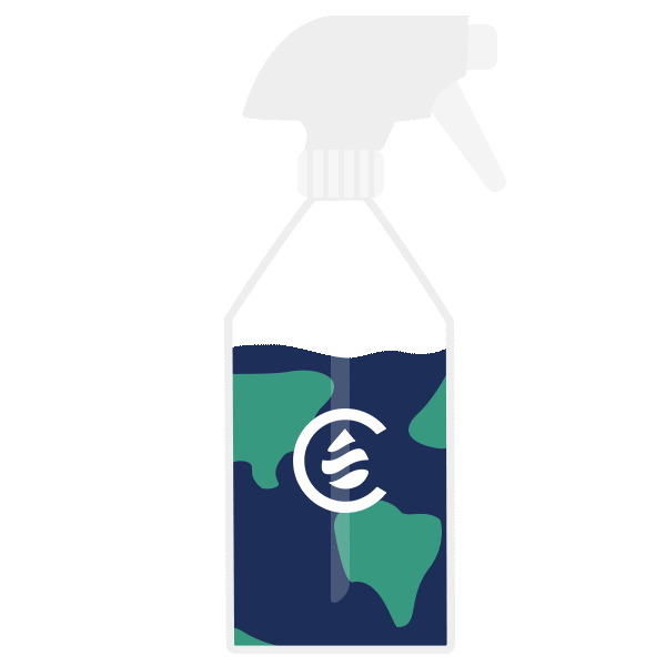 Earth Cleaner Sticker by Cedarcide