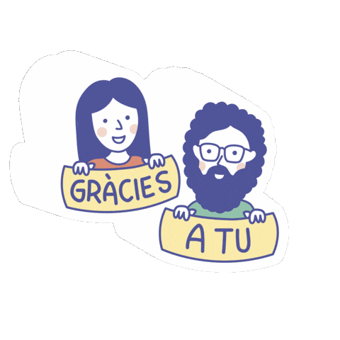 Gràciies A Tu Sticker by Gnomo