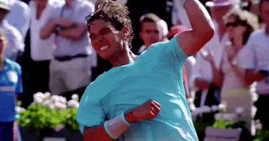 rafael nadal celebration GIF