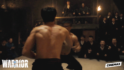 cinemax giphyupload fight warrior martial arts GIF