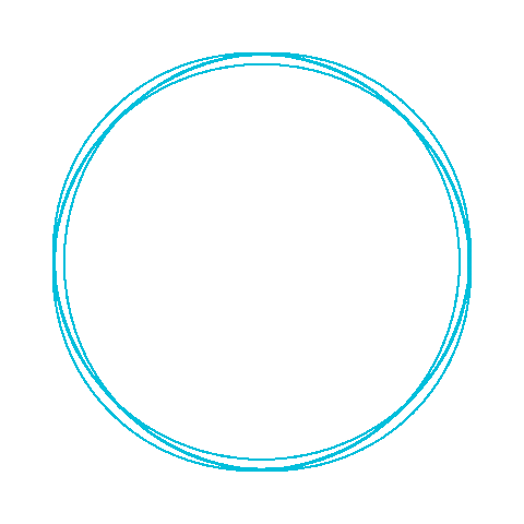 Blue Circle Sticker