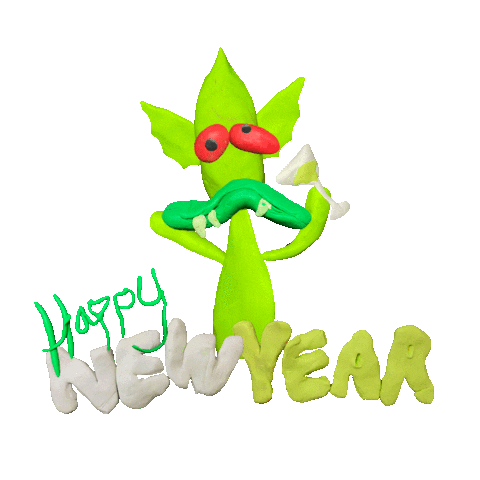 Happy New Year December Sticker by Creepz