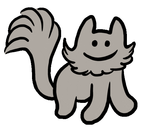 Happy Cat Sticker by Ruppert Tellac