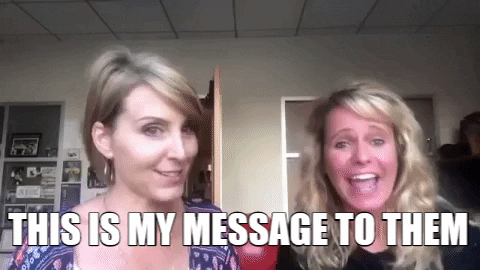 Chicksonright giphygifmaker middle finger gtfo chicks on the right GIF