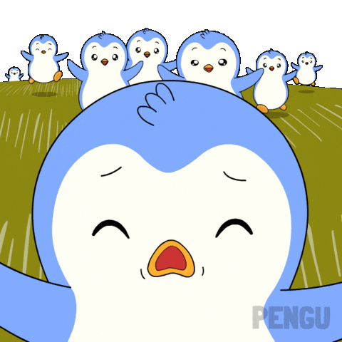Whats Going On Running GIF by Pudgy Penguins