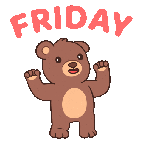 Happy Its Friday Sticker by BEARISH