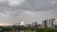 Lightning Cracks Above Melbourne as Slow-Moving Storm Heads Towards City