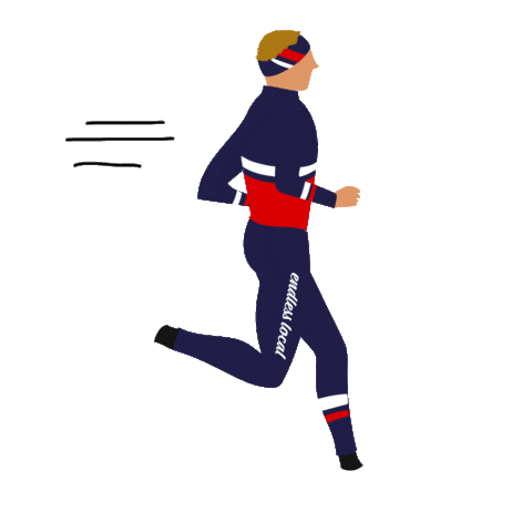 Running Sticker by Hannes Hawaii Tours