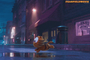 Scared Garfield Movie GIF by Sony Pictures