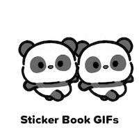 Happy Panda Bear Sticker by Sticker Book iOS GIFs