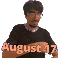 August 17 Sticker