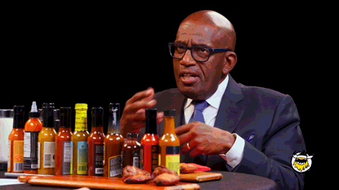 Al Roker Wings GIF by First We Feast: Hot Ones
