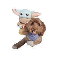 Baby Yoda Christmas Dog Sticker by Geekster Pets